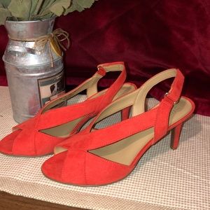 Naturalizer Barrie Red Microfiber-Size 8 NIB